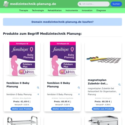 Screenshot medizintechnik-planung.de