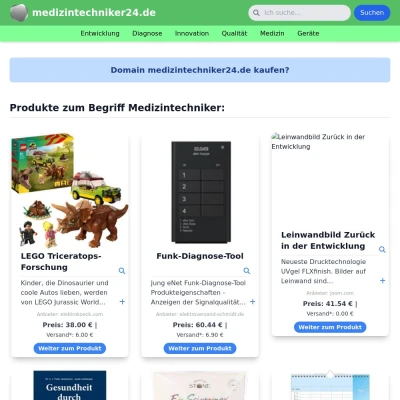 Screenshot medizintechniker24.de