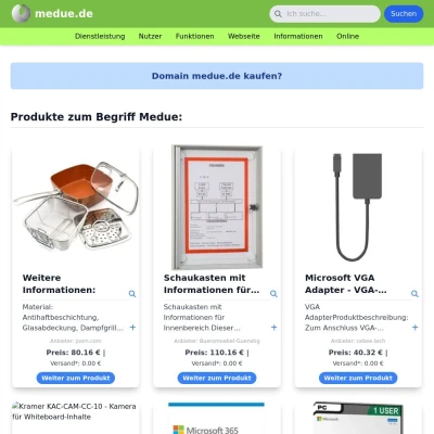Screenshot medue.de