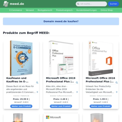 Screenshot meed.de