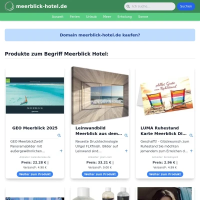 Screenshot meerblick-hotel.de