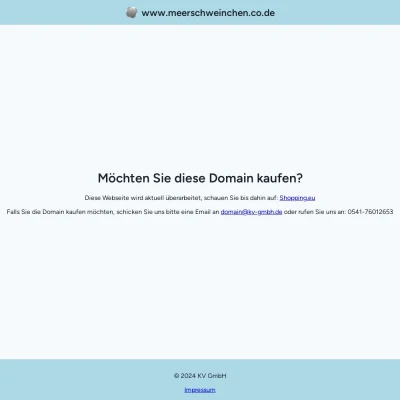 Screenshot meerschweinchen.co.de