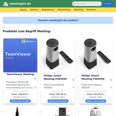 Screenshot meeting24.de