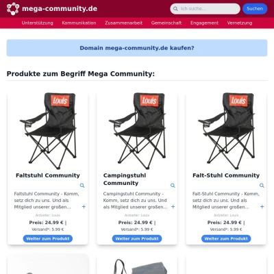 Screenshot mega-community.de