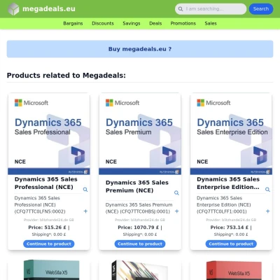 Screenshot megadeals.eu