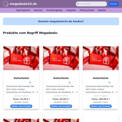 Screenshot megadeals24.de