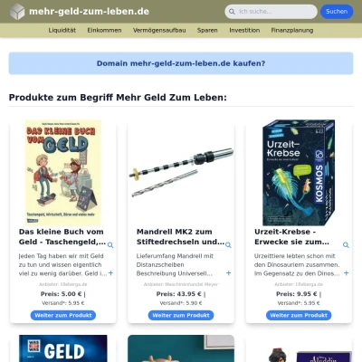 Screenshot mehr-geld-zum-leben.de