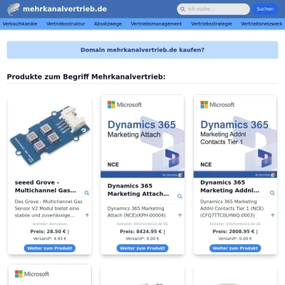 Screenshot mehrkanalvertrieb.de