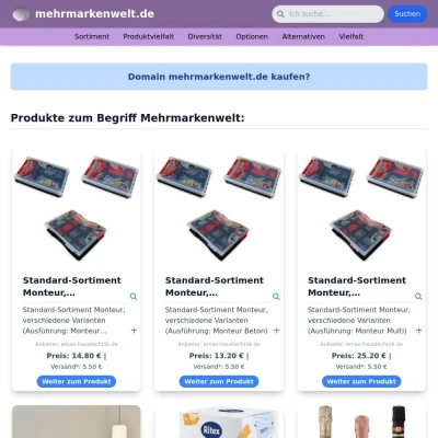 Screenshot mehrmarkenwelt.de