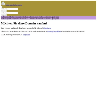 Screenshot mehrwegkaffeekapseln.de