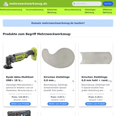 Screenshot mehrzweckwerkzeug.de