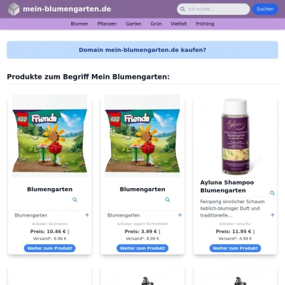 Screenshot mein-blumengarten.de