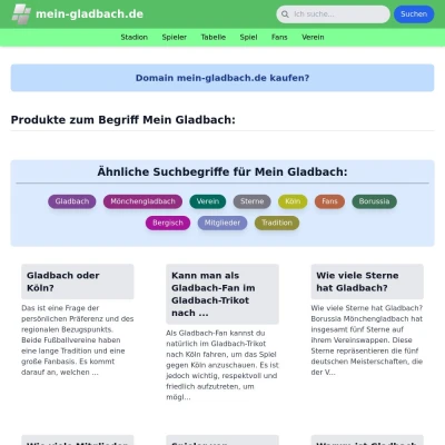 Screenshot mein-gladbach.de
