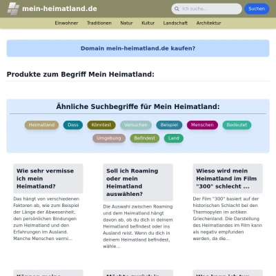 Screenshot mein-heimatland.de