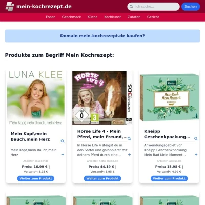 Screenshot mein-kochrezept.de