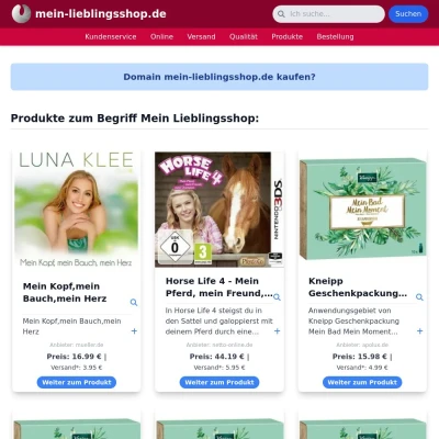 Screenshot mein-lieblingsshop.de