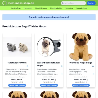 Screenshot mein-mops-shop.de