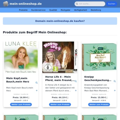 Screenshot mein-onlineshop.de