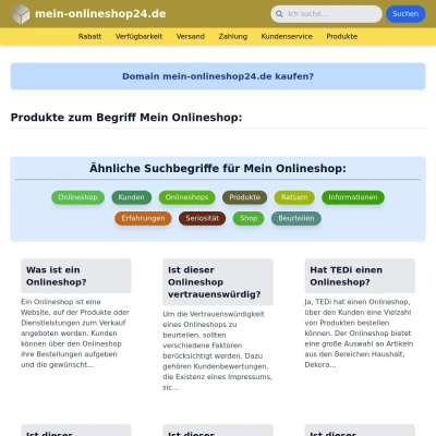 Screenshot mein-onlineshop24.de