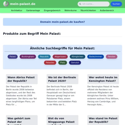 Screenshot mein-palast.de