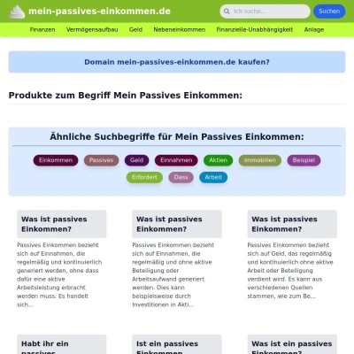 Screenshot mein-passives-einkommen.de