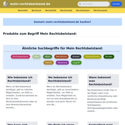 Screenshot mein-rechtsbeistand.de