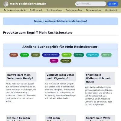 Screenshot mein-rechtsberater.de