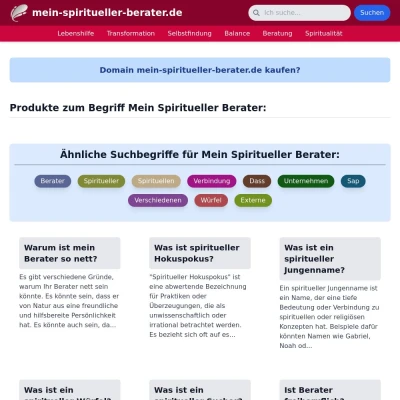 Screenshot mein-spiritueller-berater.de