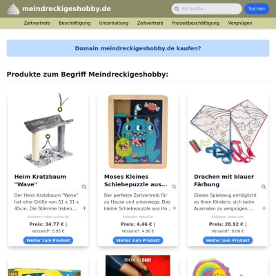 Screenshot meindreckigeshobby.de