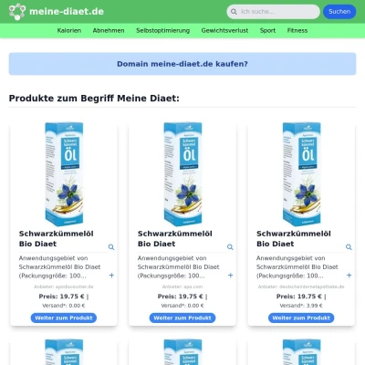 Screenshot meine-diaet.de