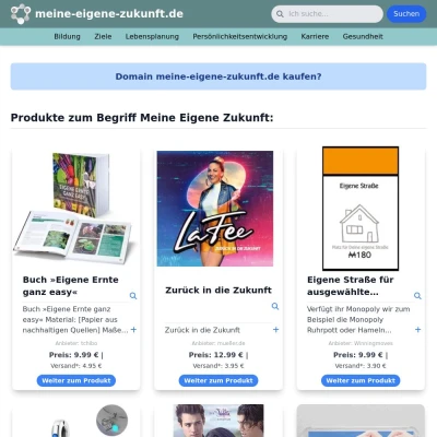 Screenshot meine-eigene-zukunft.de