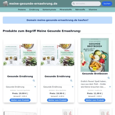 Screenshot meine-gesunde-ernaehrung.de