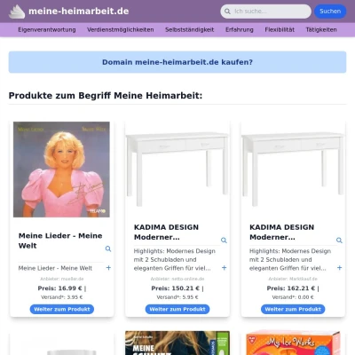 Screenshot meine-heimarbeit.de