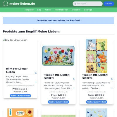 Screenshot meine-lieben.de