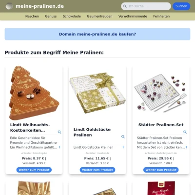 Screenshot meine-pralinen.de