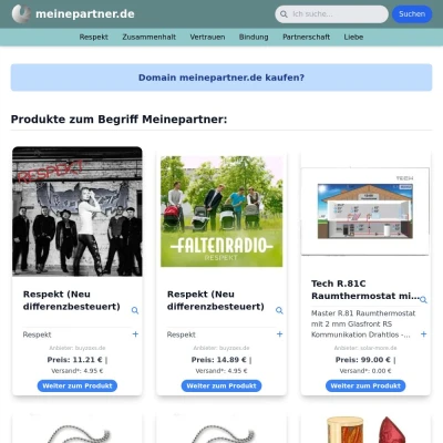 Screenshot meinepartner.de