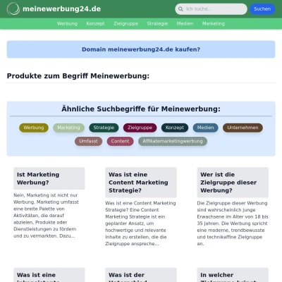 Screenshot meinewerbung24.de