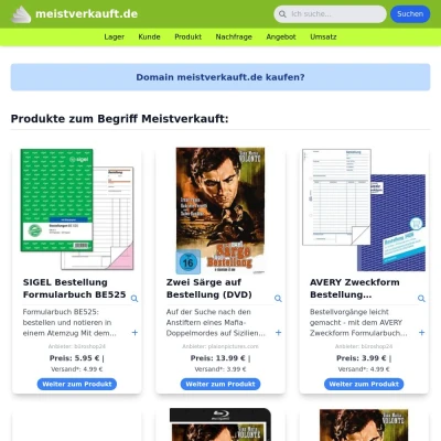 Screenshot meistverkauft.de