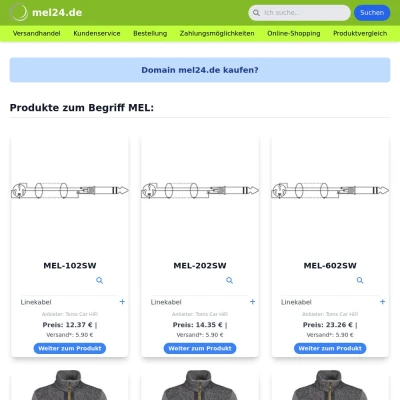 Screenshot mel24.de