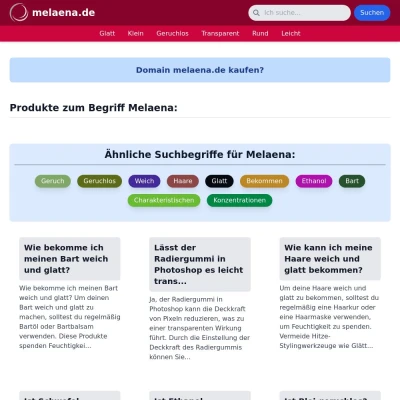 Screenshot melaena.de