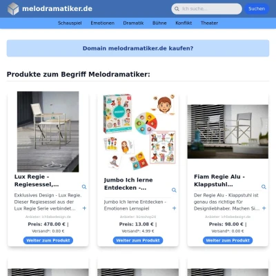 Screenshot melodramatiker.de