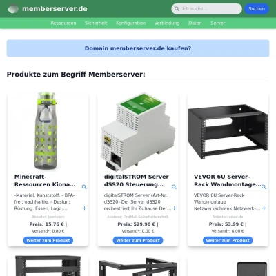 Screenshot memberserver.de