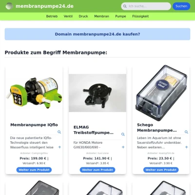 Screenshot membranpumpe24.de