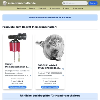 Screenshot membranschalter.de