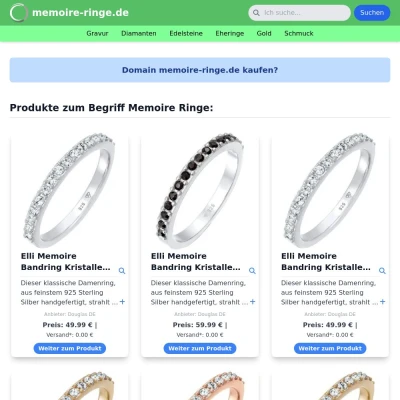 Screenshot memoire-ringe.de