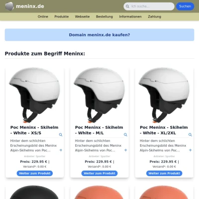 Screenshot meninx.de