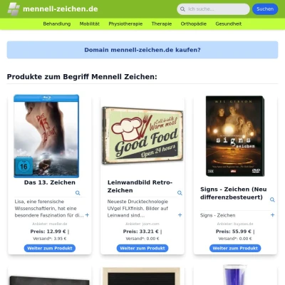 Screenshot mennell-zeichen.de