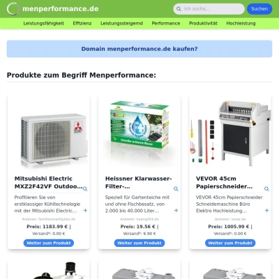 Screenshot menperformance.de