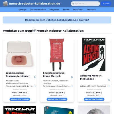 Screenshot mensch-roboter-kollaboration.de