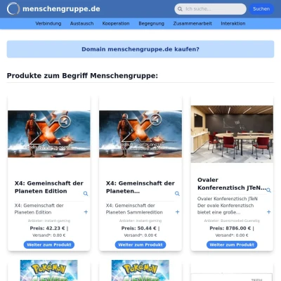 Screenshot menschengruppe.de